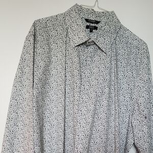 George Men's Monochrome Pattern Dress Shirt